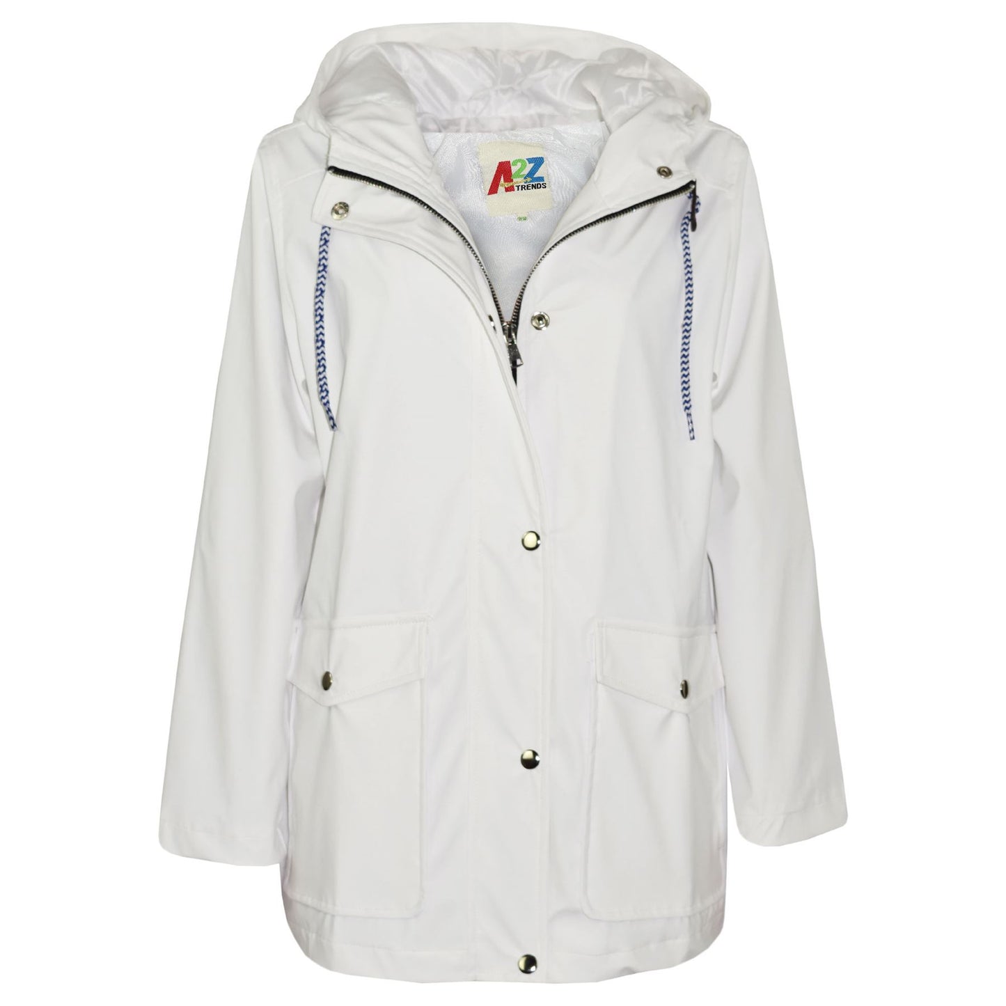 PU Raincoat Jacket Windbreaker Waterproof Parka Hooded Girls Boys Age 5-13 Years