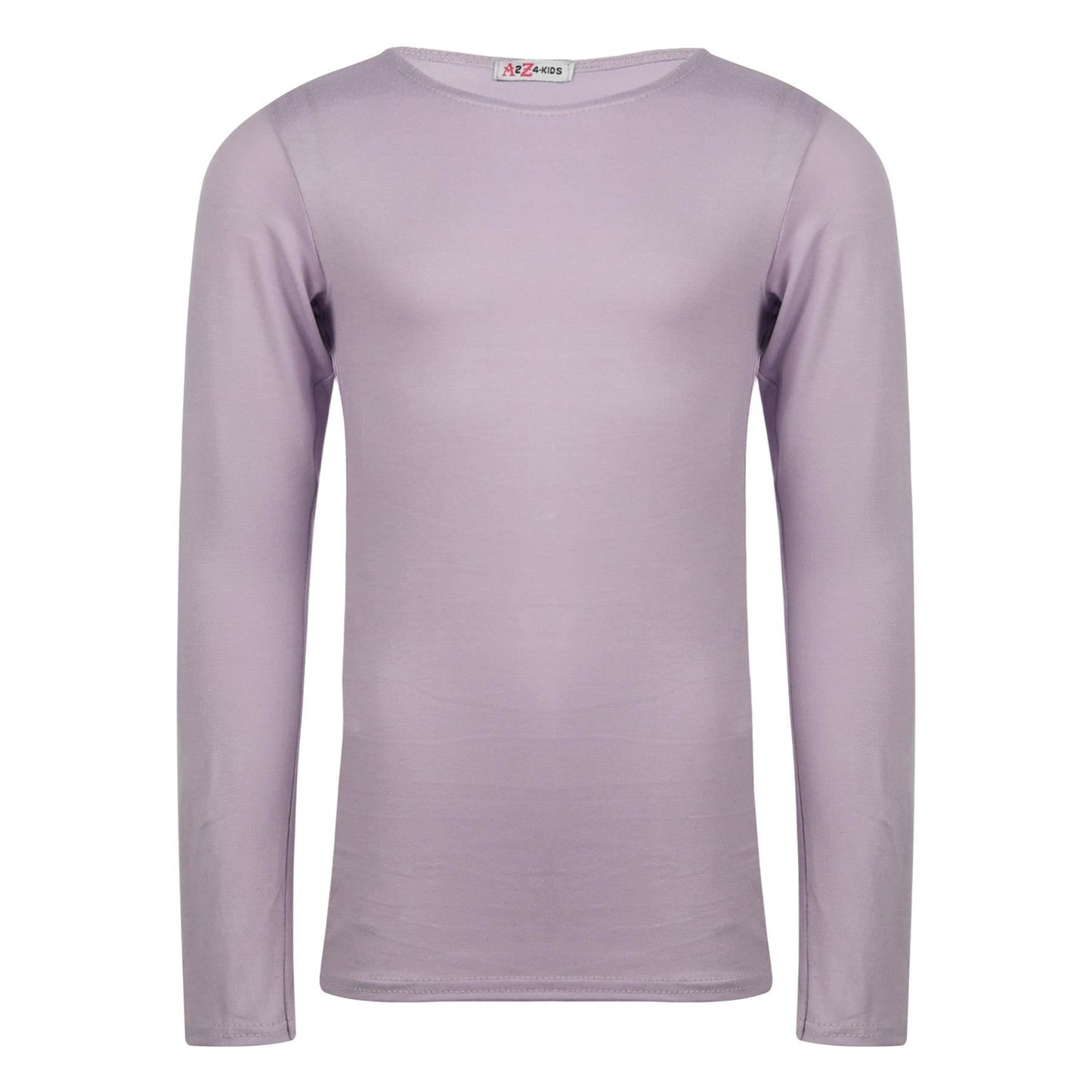A2Z 4 Kids Girls Plain Long Sleeve T Shirt Soft Feel PE School Activewear Shirts