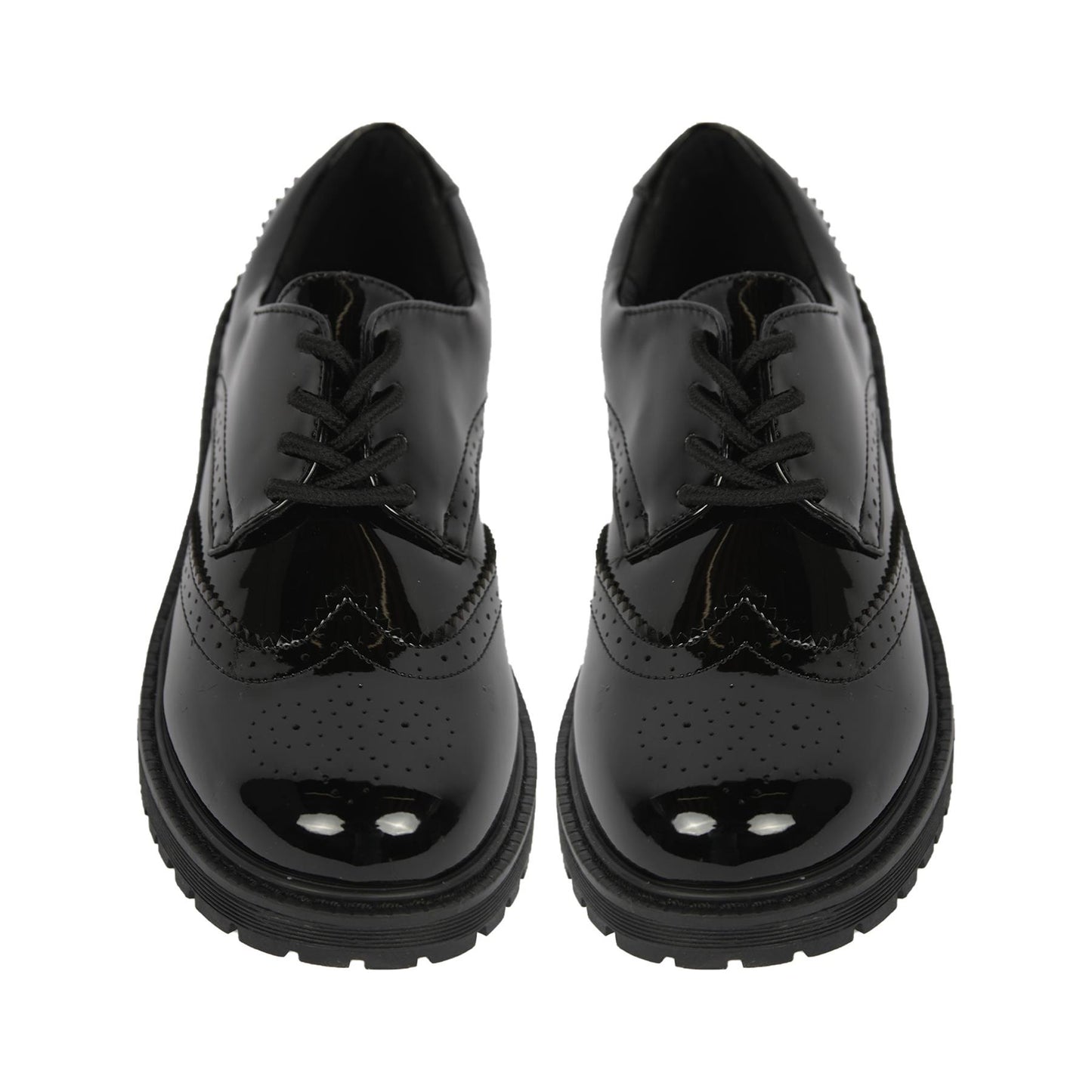 A2Z Girls Teens Ladies Brogue School University Office Lace Up PU Leather Shoes