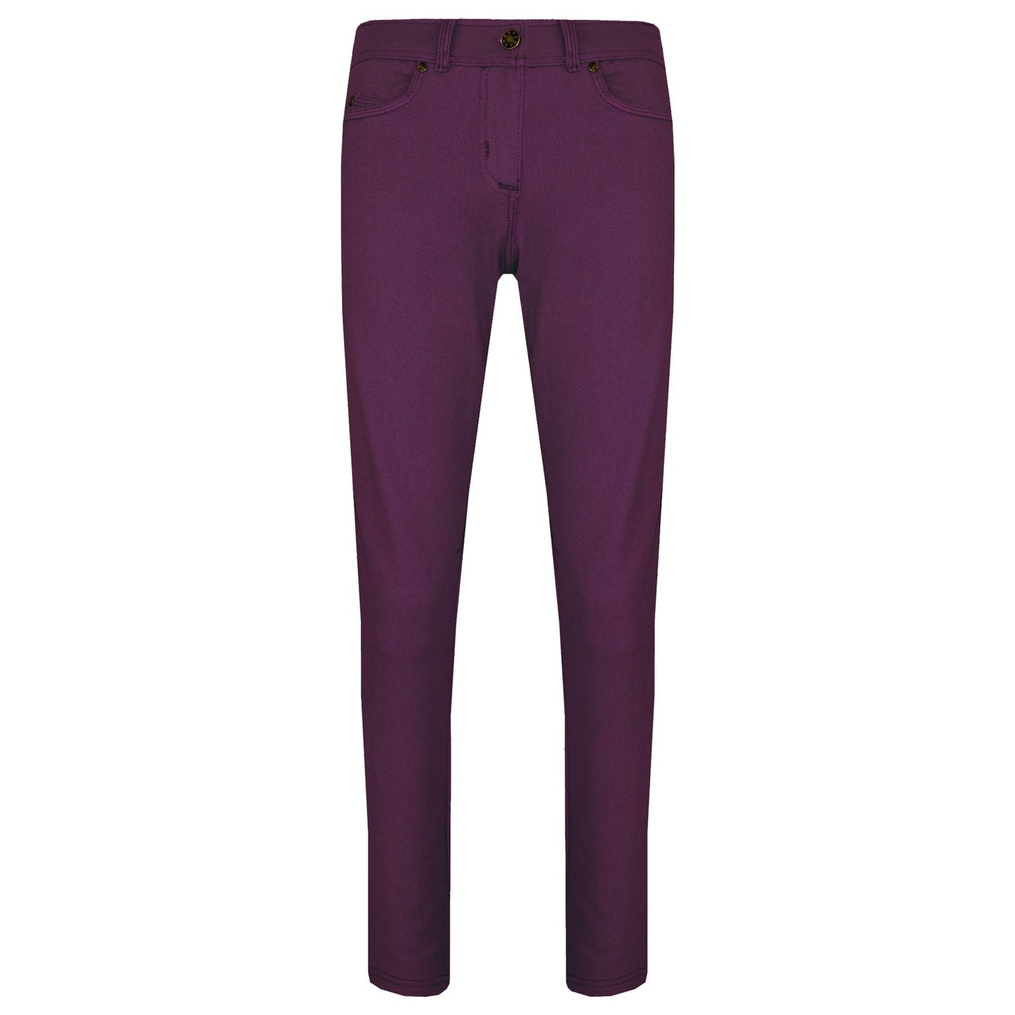 Kids Skinny Jeans Girls Stretchy Jeggings Fit Pants Coloured Trousers 5-13 Years