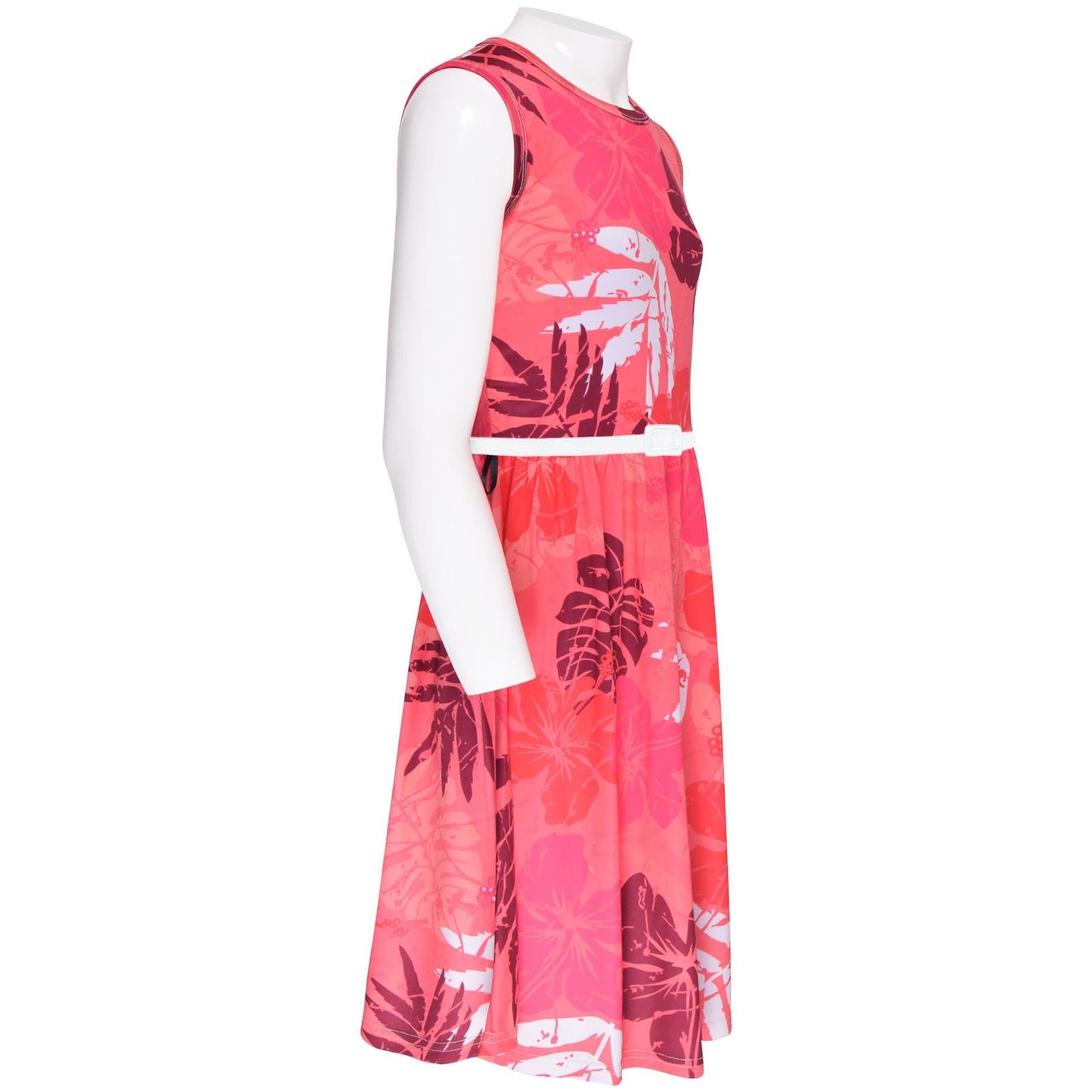 Kids Girls Skater Dress Sleeveless Camo Leaf Print Party Fashion Summer Dresses