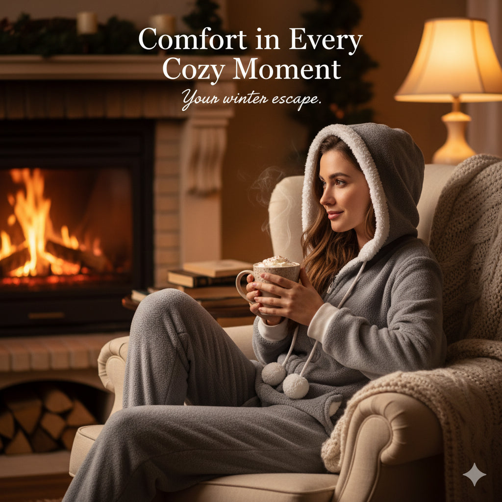 A2Z Ladies Pink & Grey Star Embossed Fleece Onesie with Hood Zip Up Lounge Suit