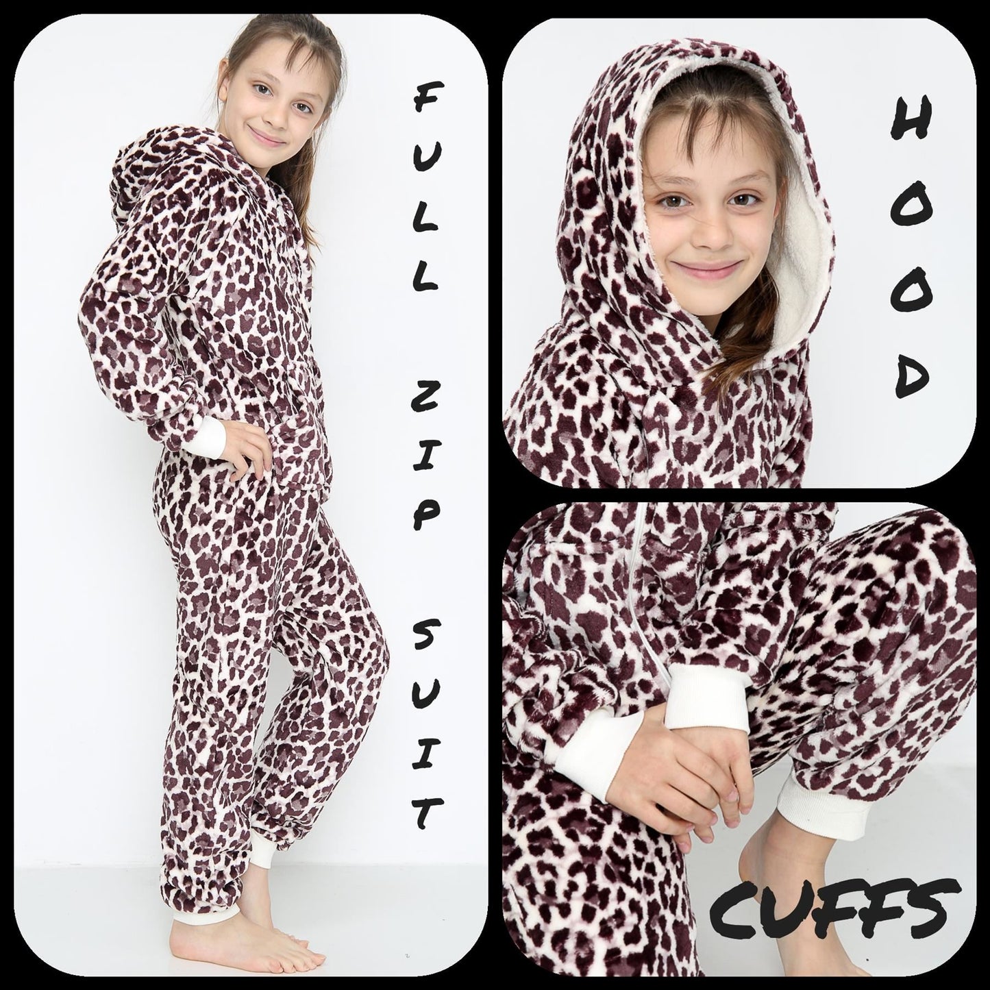 A2Z Onesie One Piece Kids Animal Pyjamas Sleepsuit Costume Girls & Boys Age 5-13