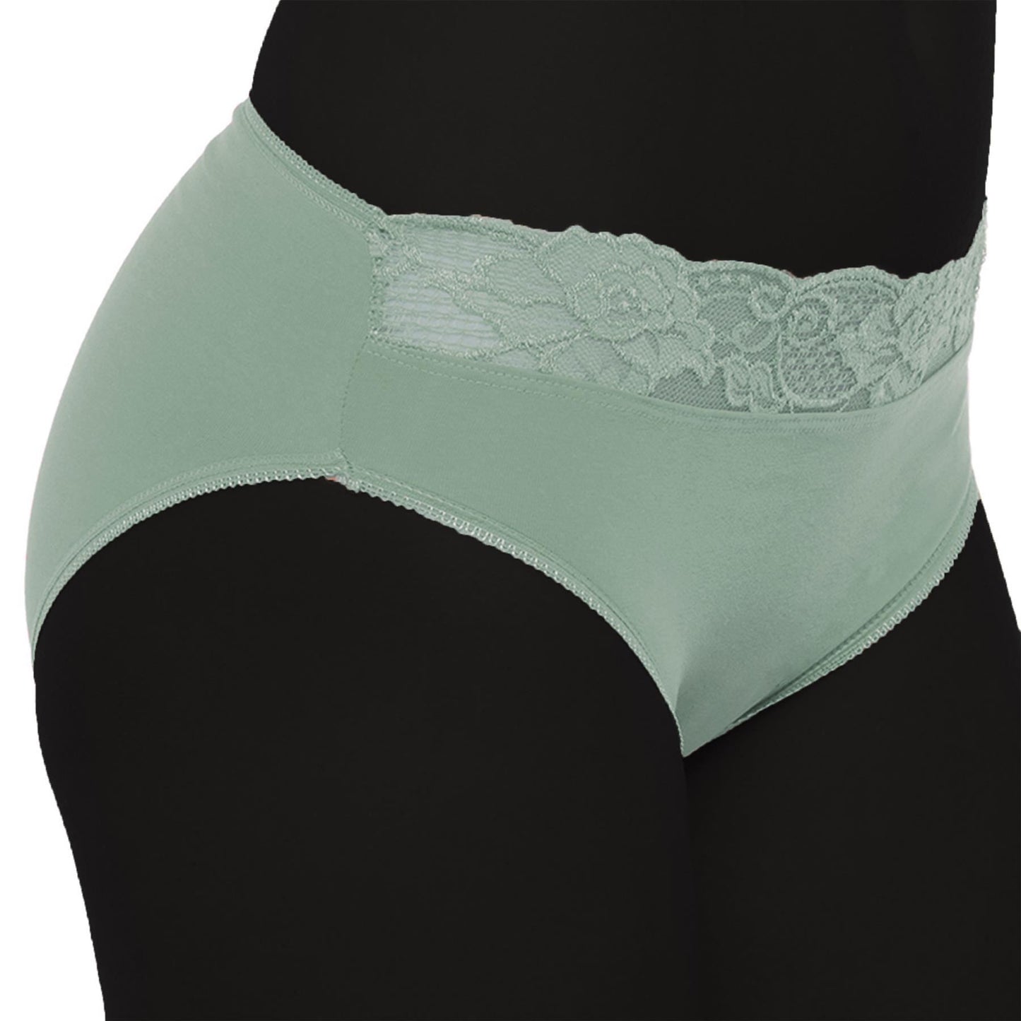 A2Z Ladies High Leg Briefs Underwear Pack Of 5 Adjustable Waist Hipster Shorts
