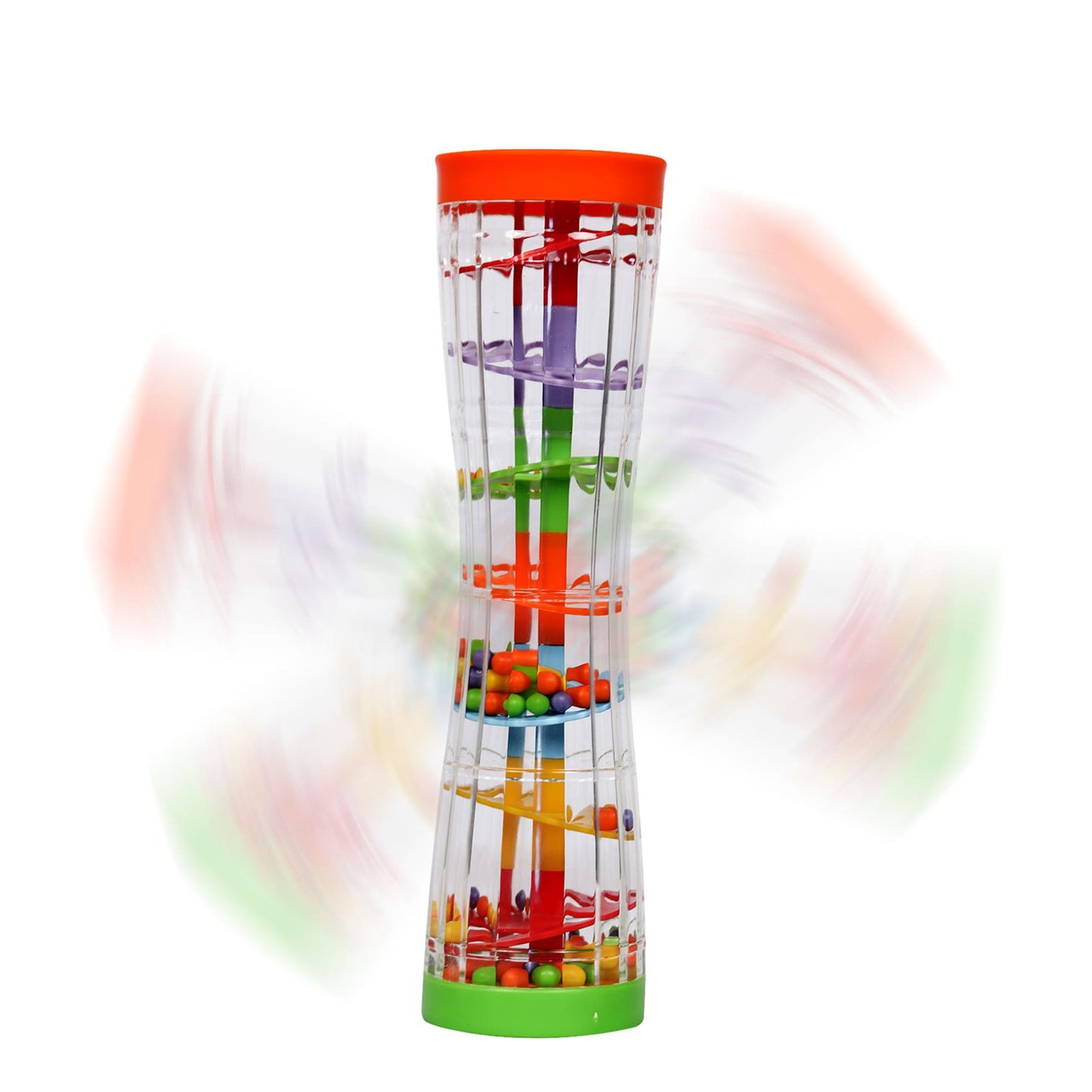 A2Z 4 Kids Rainbow Beads Rainmaker Baby Toys Auditory Todler Rain Sound 6 Month+