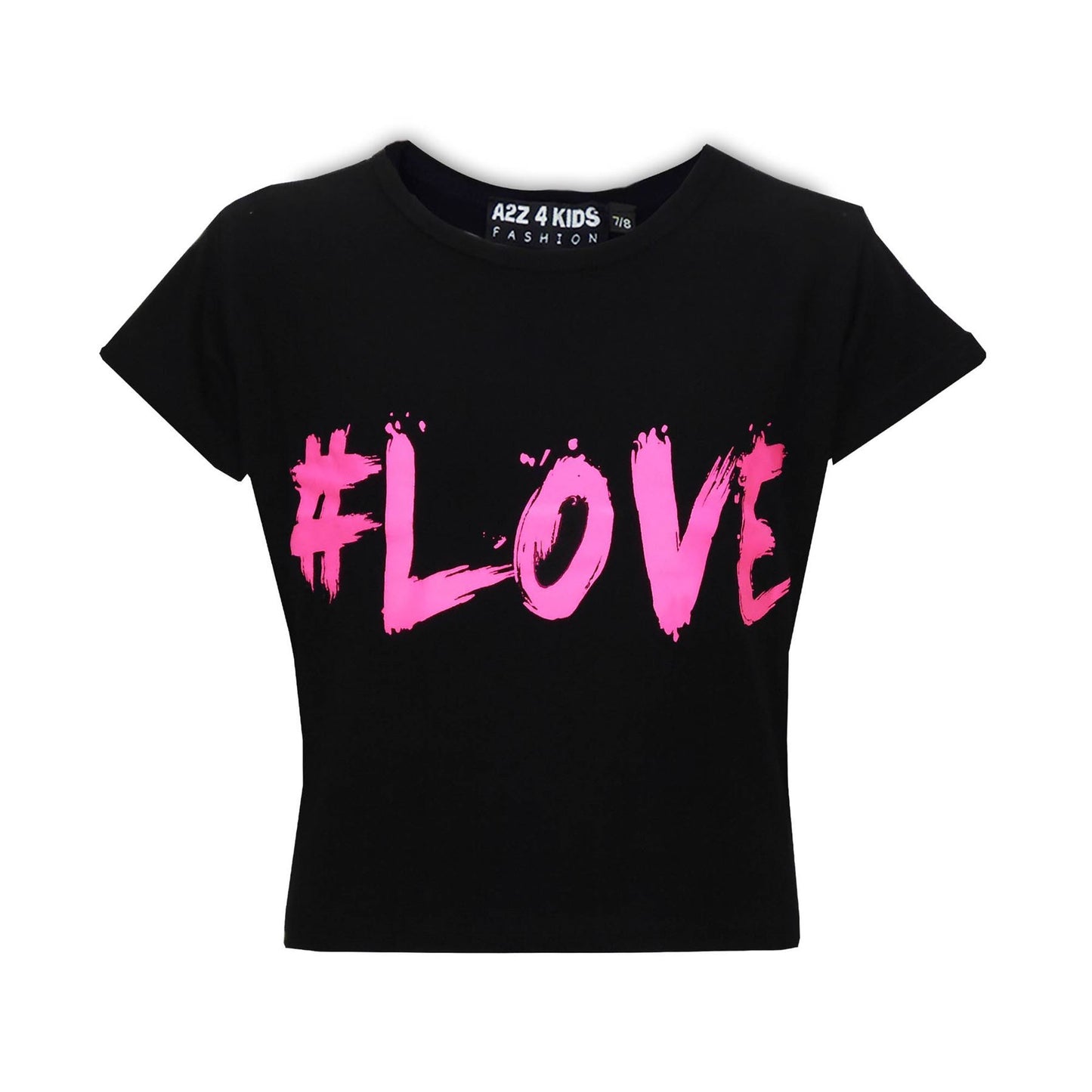 Kids Girls T Shirts # Love Summer Fashion Soft Feel Tank Top & Tees 5-13 Year