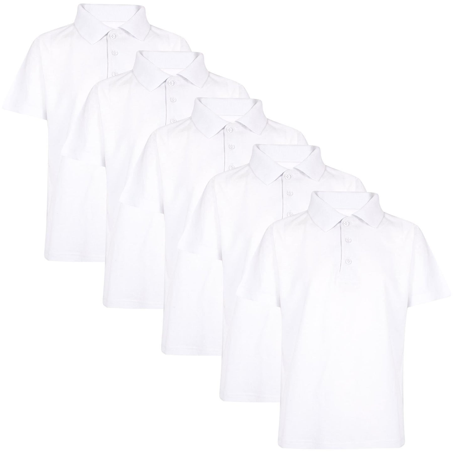 Kids Boys T Shirts Plain Polo Summer Fashion Soft Feel Tank Top & Tees 3-13 Year