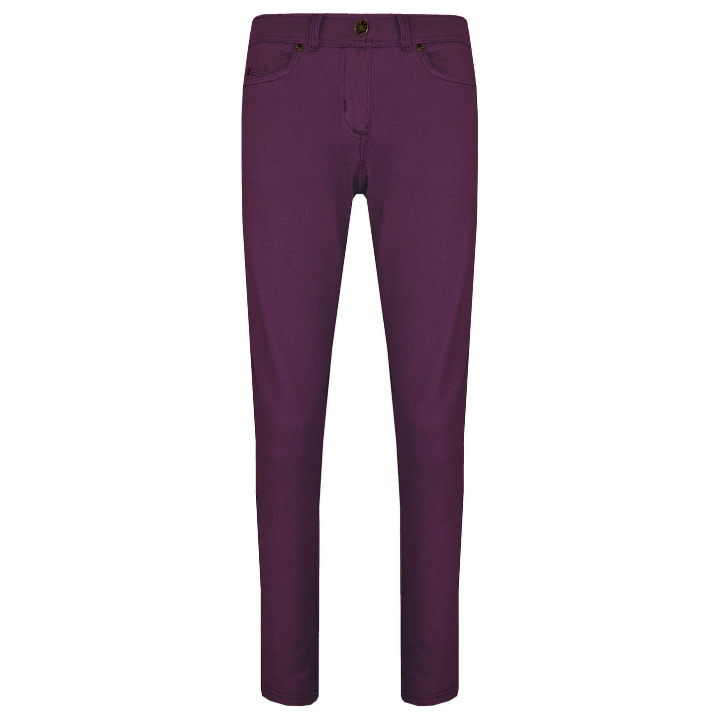Kids Skinny Jeans Girls Stretchy Jeggings Fit Pants Coloured Trousers 5-13 Years