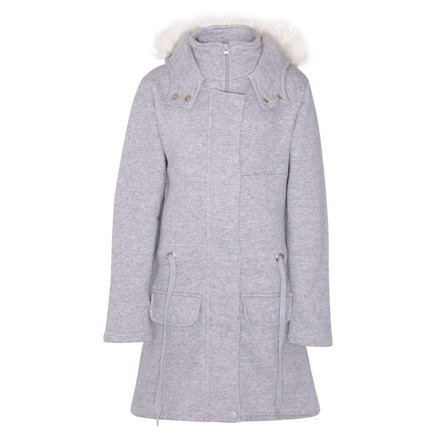 Kids Girls Hooded Camo Parka Jacket Faux Fur Coat New Fashion Age 5-13 Years