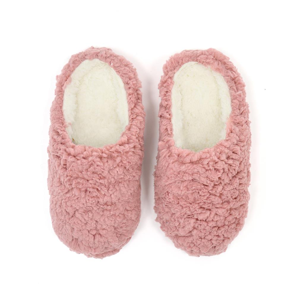 Women Slippers Winter Warm Teddy Fleece Upper Shoft Lining Non-Slip Mule Slipper
