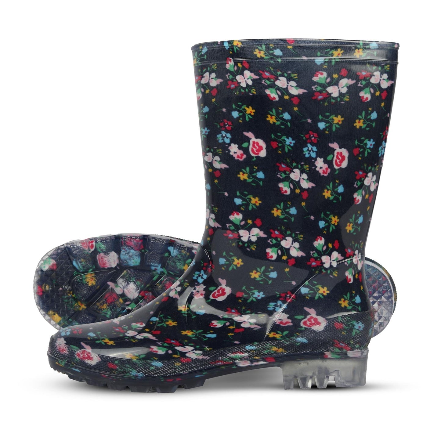 A2Z Ladies Anti-Skid Waterproof PVC Wellies Lightweight Women Wellington Boots