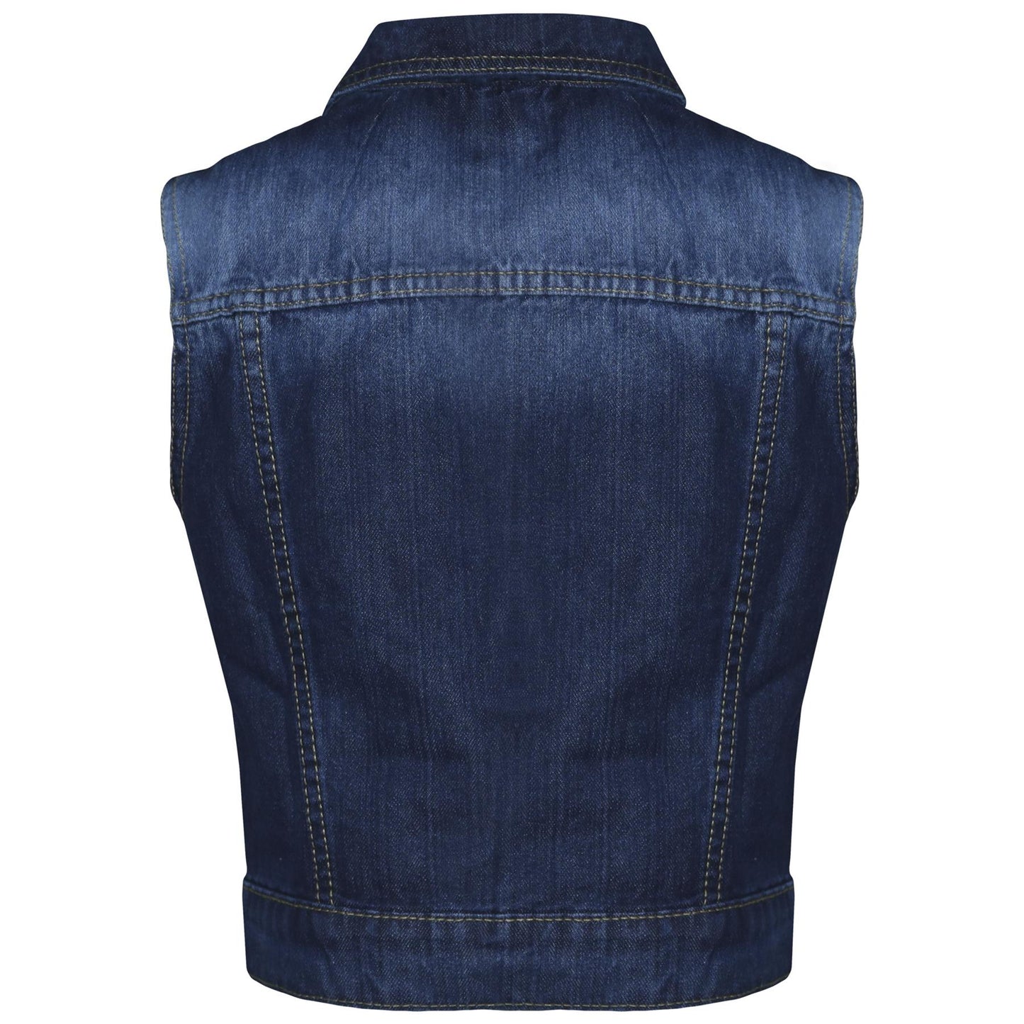 Girls Denim Jacket Dark Blue Jeans School Jackets Coats Age 3-13 Years