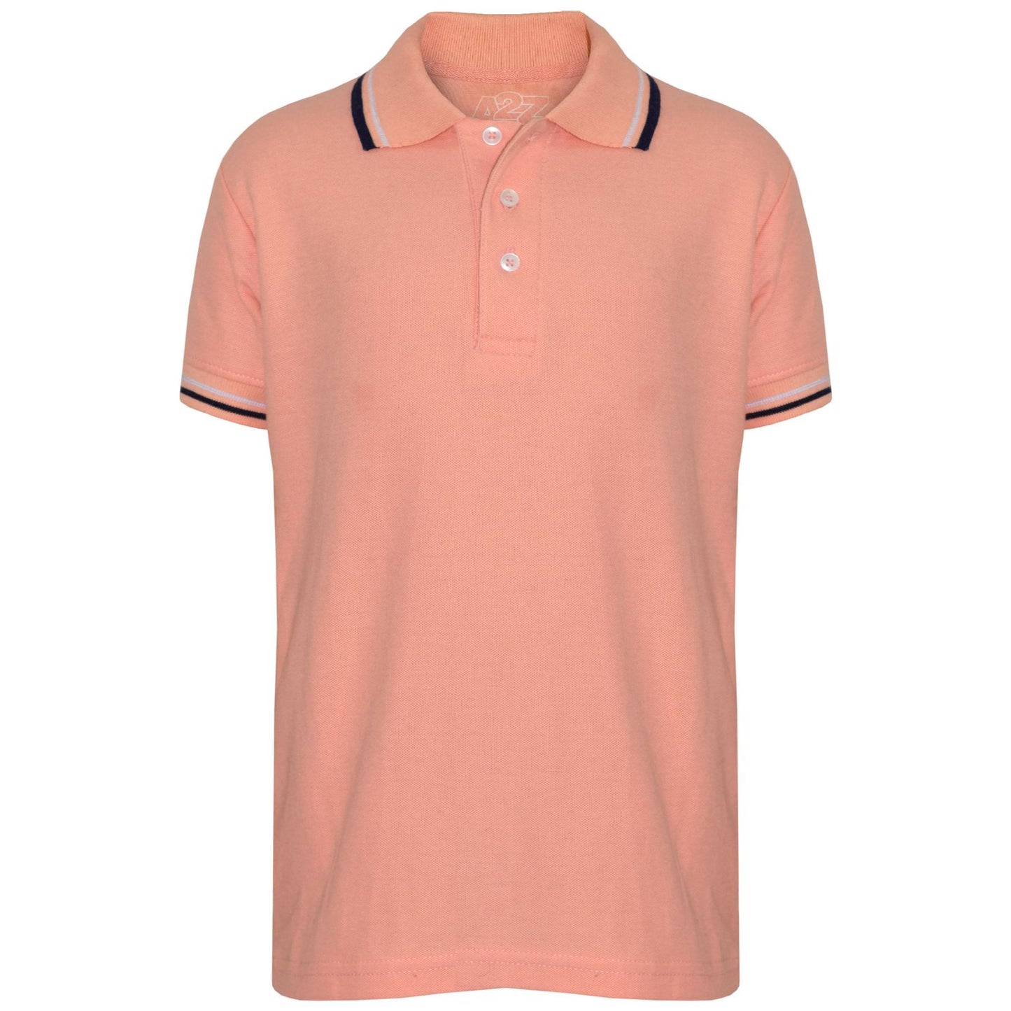 Kids Boys Girls Polo T Shirt Designer Plain Color School T-Shirts PE Top 3-13 Yr