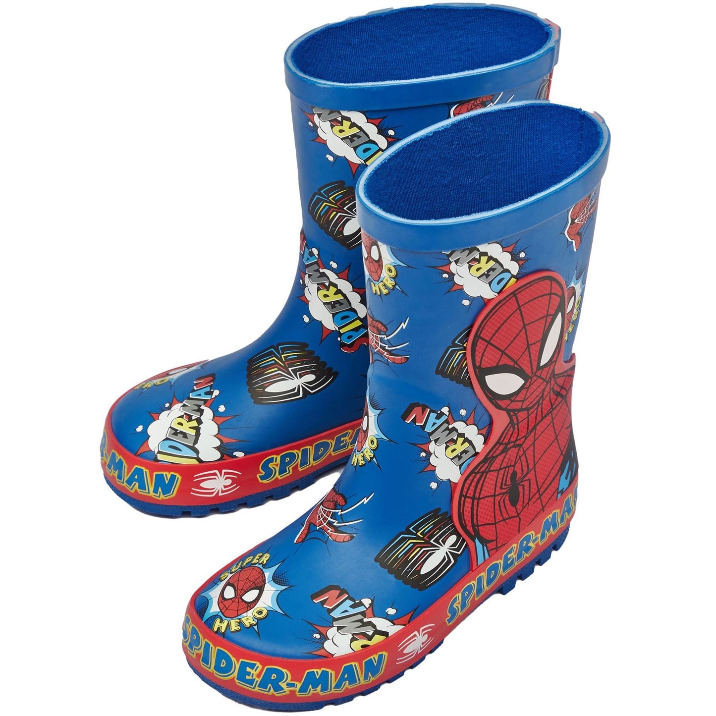 Anti-Skid Rain Boot Wellies Spiderman Officially Licensed Marvel Wellington Boot