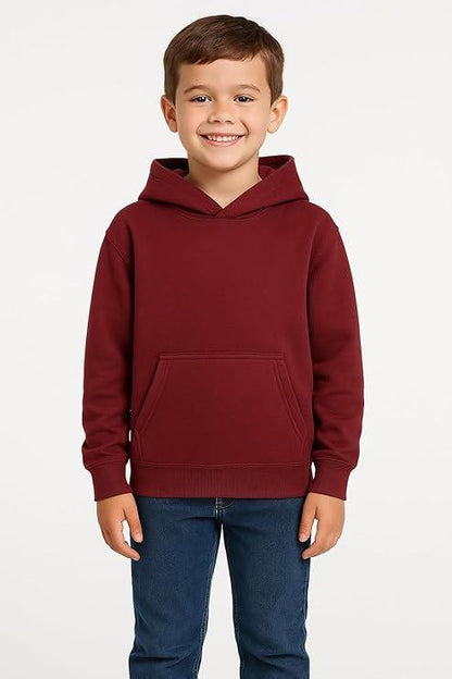 Girls Boy Plain & Tie Dye Print Sweatshirt Pullover Hooded Jumper PE School Coat