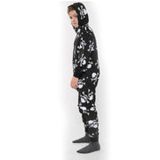 Kids Unisex Onesie Girls Boys Skull & Cross Bone Print Onesies All In One Jumpsuit PJ's New Age 5-13 Years - A2Z 4 Kids