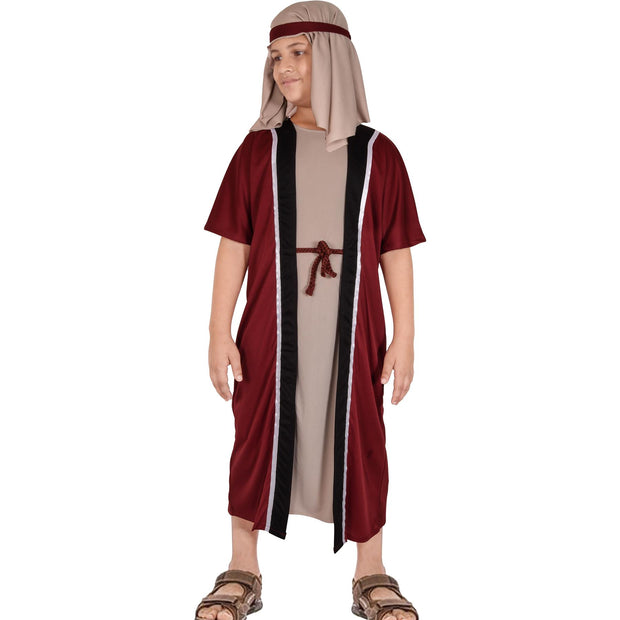 Kids Boys Xmas Nativity Joseph Outfit Shepherd Townspeople Villager Outfit