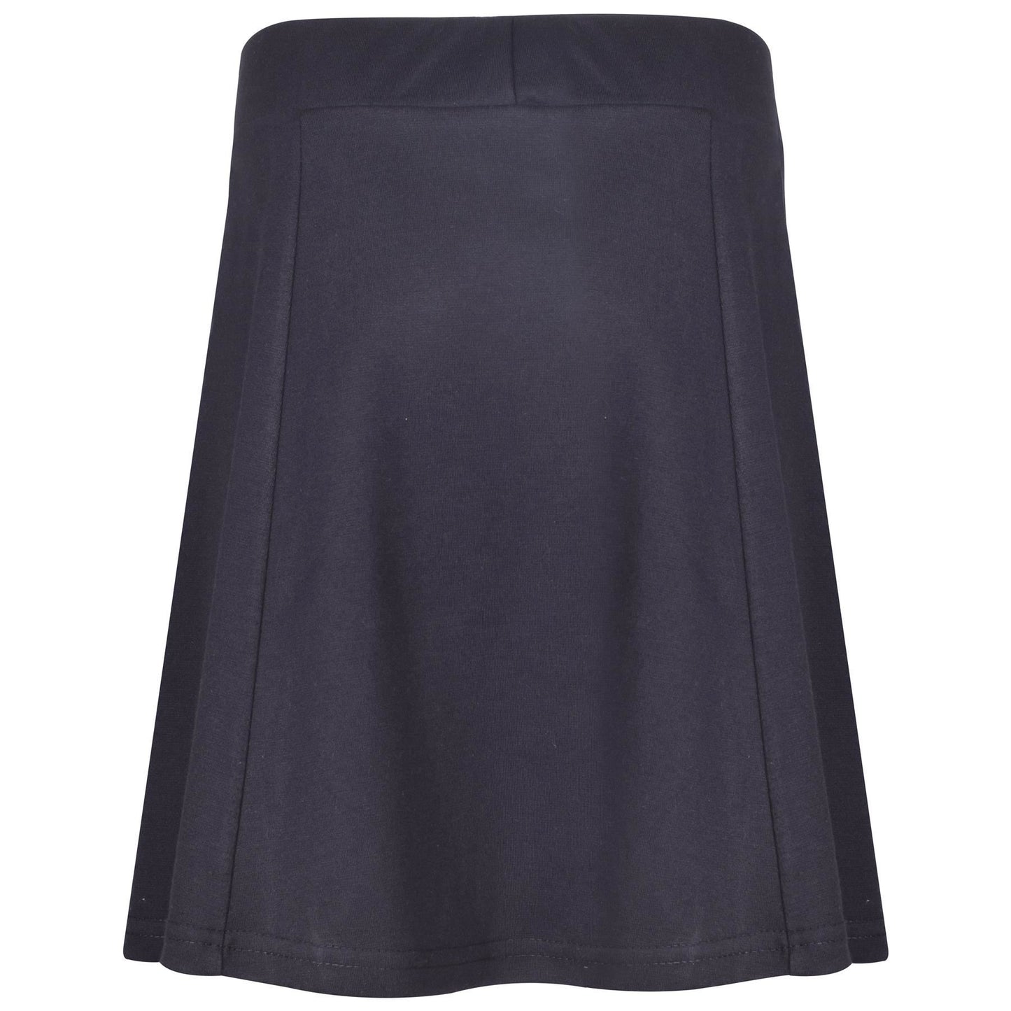 Kids Girls Plain School Uniform Skirt Elasticated Fit Summer Skater Skirts