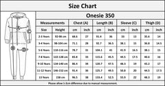Kids Girls Boys A2Z Onesie One Piece Contrast Fleece Hoodie All In One Jumpsuit