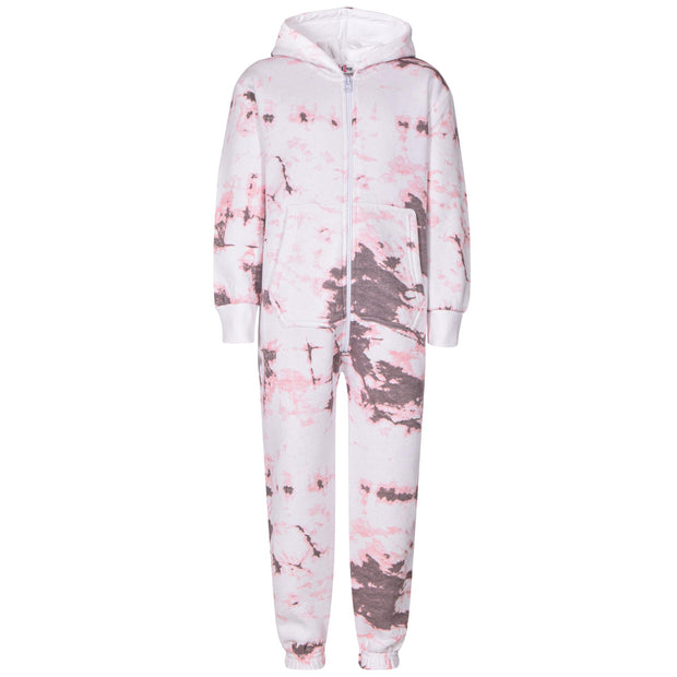 A2Z Onesie One Piece Kids Pyjamas Sleepsuit Stone Tie Dye Printed Girls Outfit