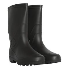 A2Z Mens Waterproof PVC Rainboot Durable Anti-Slip Dark Grey Wellies for Outdoor