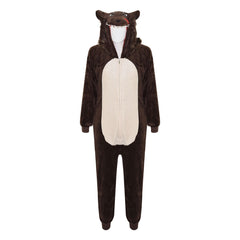 Kids Girls Boys A2Z Onesie One Piece Soft Fluffy Wolf All In One Costume 5-13 Yr