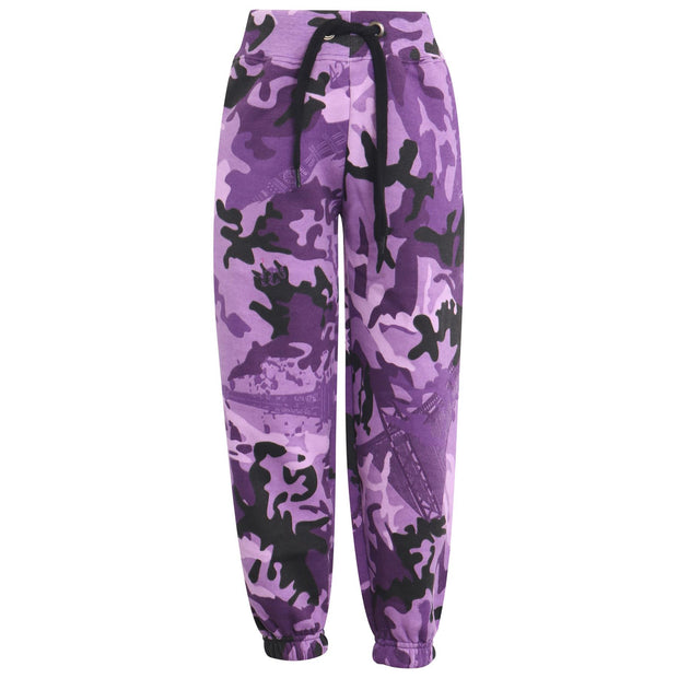 A2Z 4 Kids Girls Boys Unisex Tracksuit Camouflage Purple Print Hooded Sweat Hoodie & Bottom Jog Suit Joggers Age 5 6 7 8 9 10 11 12 13 Years