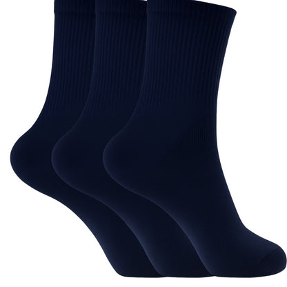 Kids Boys PE School Sports Socks Athletic Cotton Crew Socks Ideal for Playground