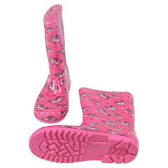 Kids Girls Wellington Wellies Non-Slip Waterproof Lightweight Rain Boots