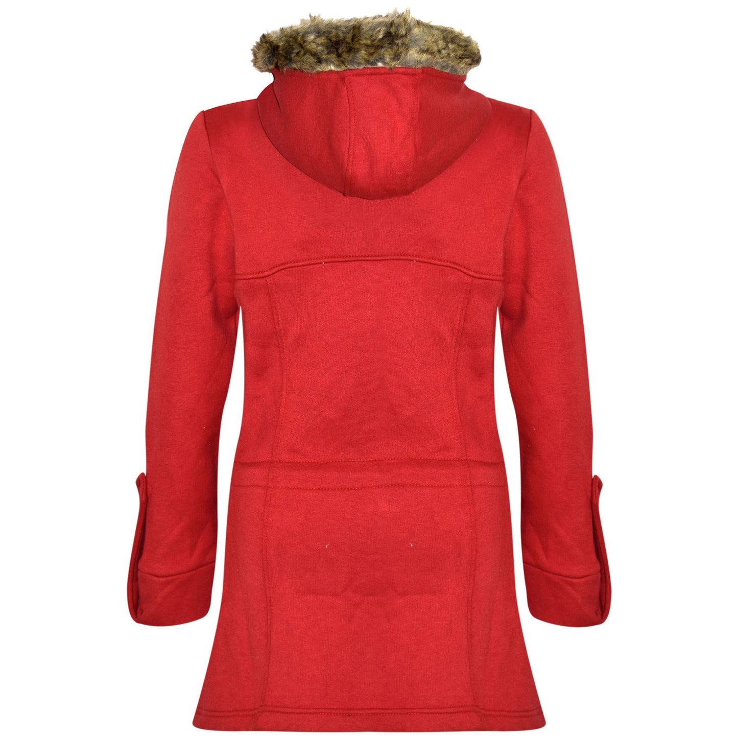 GIRLS COAT KIDS FLEECE PARKA JACKET LONG FAUX FUR HOODED SUMMER COATS AGE 7-13Y