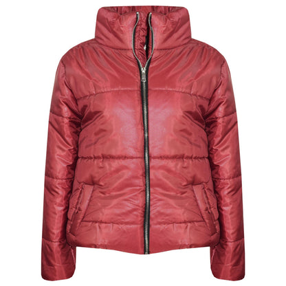 Girls Jacket Kids Wetlook Cropped Padded Quilted Puffer Bubble Jackets Coat 5-13