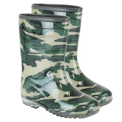 Kids Boys Anti-Skid Waterproof Rubber Wellies Lightweight Kids Wellington Boots