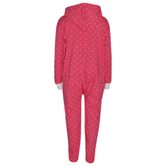 Kids Girls Boys Polka Dot Cotton A2Z Onesie One Piece Hooded Jumpsuit 2-13 Years