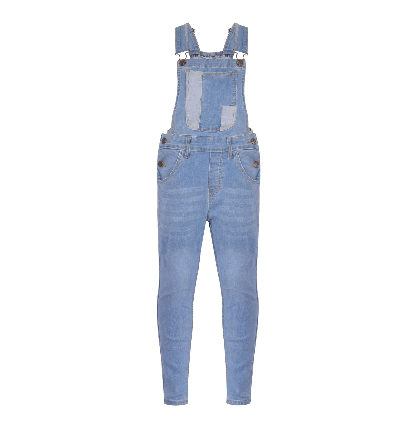 A2Z 4 Kids Girls Denim Dungarees Jeans Overall All in One Jumpsuit Playsuits