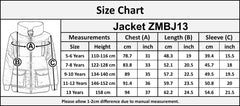Kids Girls Boys Parka Jacket Zipped Padded School Jacket 5-12 Years