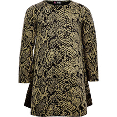Kids Girls Swing Dress Long Sleeve Snake Flared Party Wear Summer Dresses 5-13