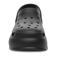 Womens Platform Heeled Clogs Slip On Pool Beach Mules Slipper Shower Sandals