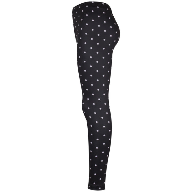 A2Z 4 Kids Girls Legging Spotty Print Black Soft Comfortable Stretchy Party Fashion Legging Pants Age 5-6, 7-8, 9-10, 11-12 & 13 years - A2Z 4 Kids