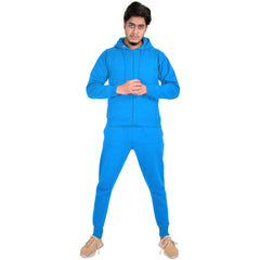 Mens Plain Tracksuit Hoodie Sweatpants Casual Gents Gym Exercise Adults Fashion