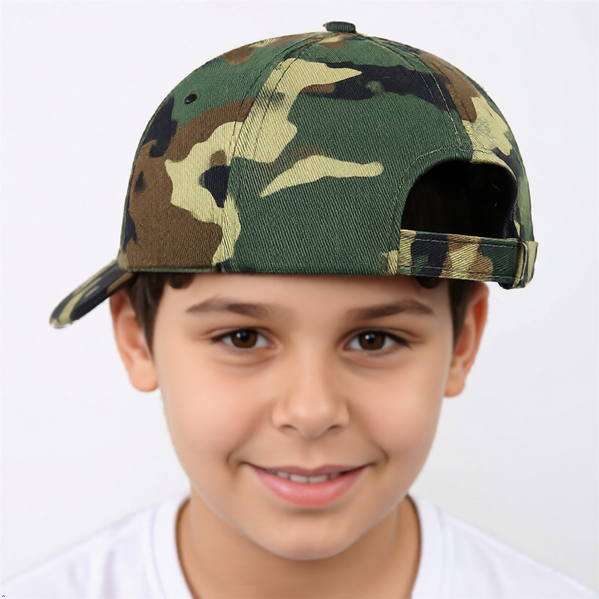 Boys True Camo Baseball Cap Kids Cotton Adjustable Summer Peak Hat Age 3-12