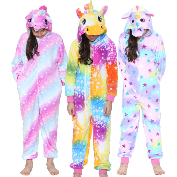 Kids A2Z Onesie One Piece Unicorn Pyjamas Costume For Girls Age 2-13