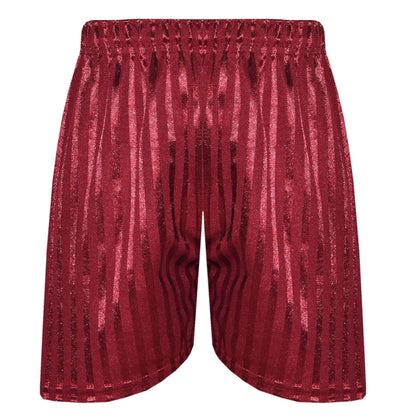 Kids Girls Boys Shadow Stripe PE Shorts Sports Football Gym School Short 2-13