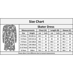 A2Z 4 Kids Girls Halloween Dresses Spider Web Skater Swing Dress Fancy Outfit Legging 3-13 Years - A2Z 4 Kids