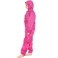 Girls Boys Raincoat Kids Puddle Suit All in One Waterproof Hooded Rainsuit