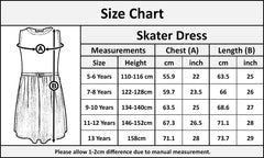 A2Z 4 Kids Girls Skater Dress Pastel Splash Print Fashion Party Top Summer Dresses New Age 5 6 7 8 9 10 11 12 13 Years