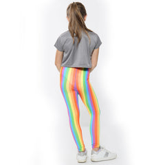 Kids Girls Crop Top & Legging Set Rainbow Fashion Two Piece Outfit Clothing Set