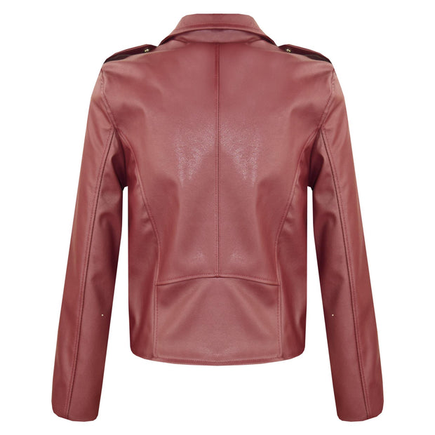 PU Leather Jacket Waterproof Girls Age 5-13 Years