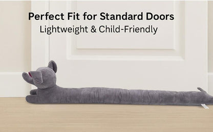 A2Z 3D Animal Face Draught Excluder 78cm Door Window Draft Wind Stopper for Dust