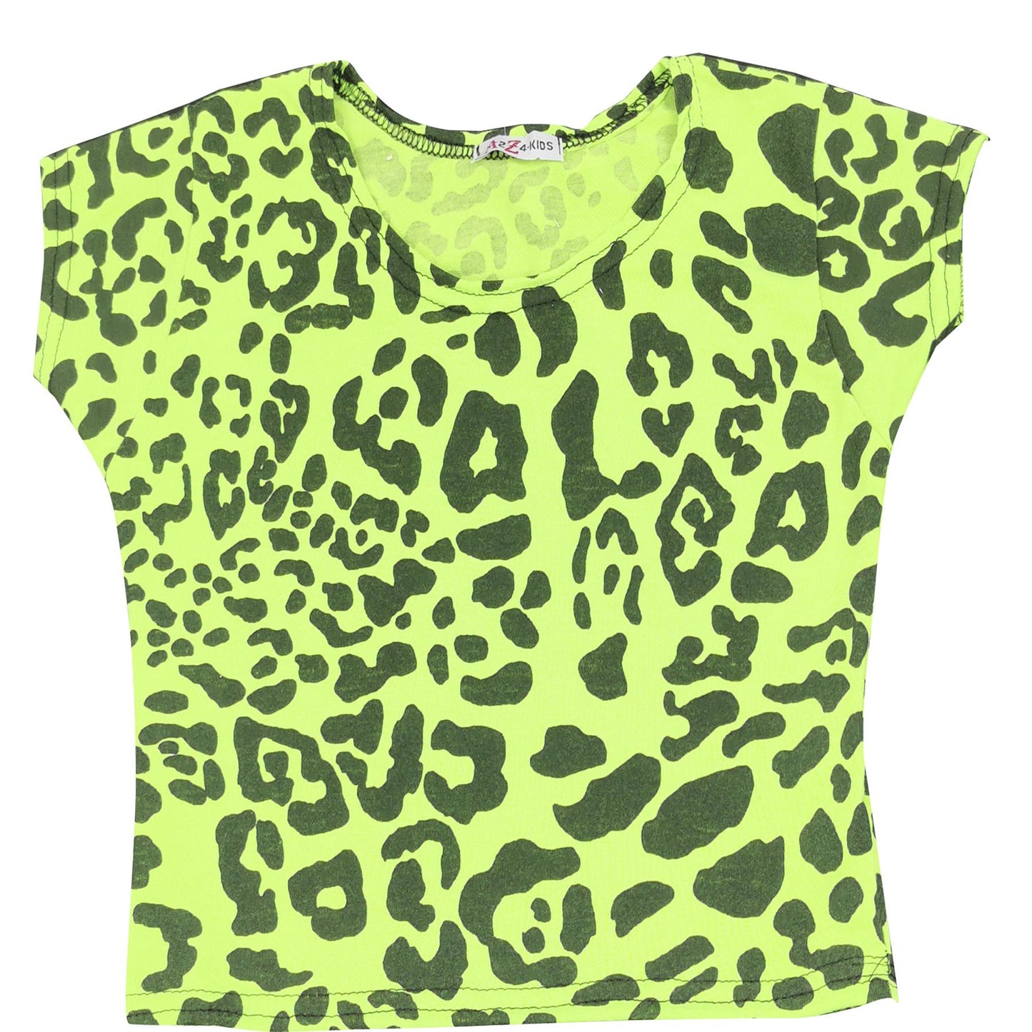 Kids Girls Crop Tops Leopard T-Shirt Tank Top & Tees New Age 5-13 Years