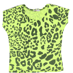 Kids Girls Crop Tops Leopard T-Shirt Tank Top & Tees New Age 5-13 Years